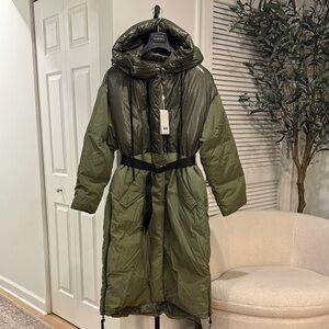 Holden Outerwear Long Down Puffer - Stone Green